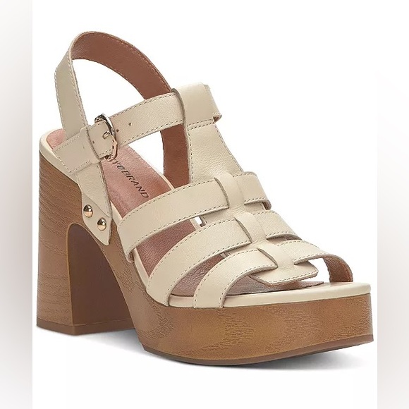 Lucky brand Women's Imana Strappy Slingback Platform Dress Sandals - Picture 3 of 12